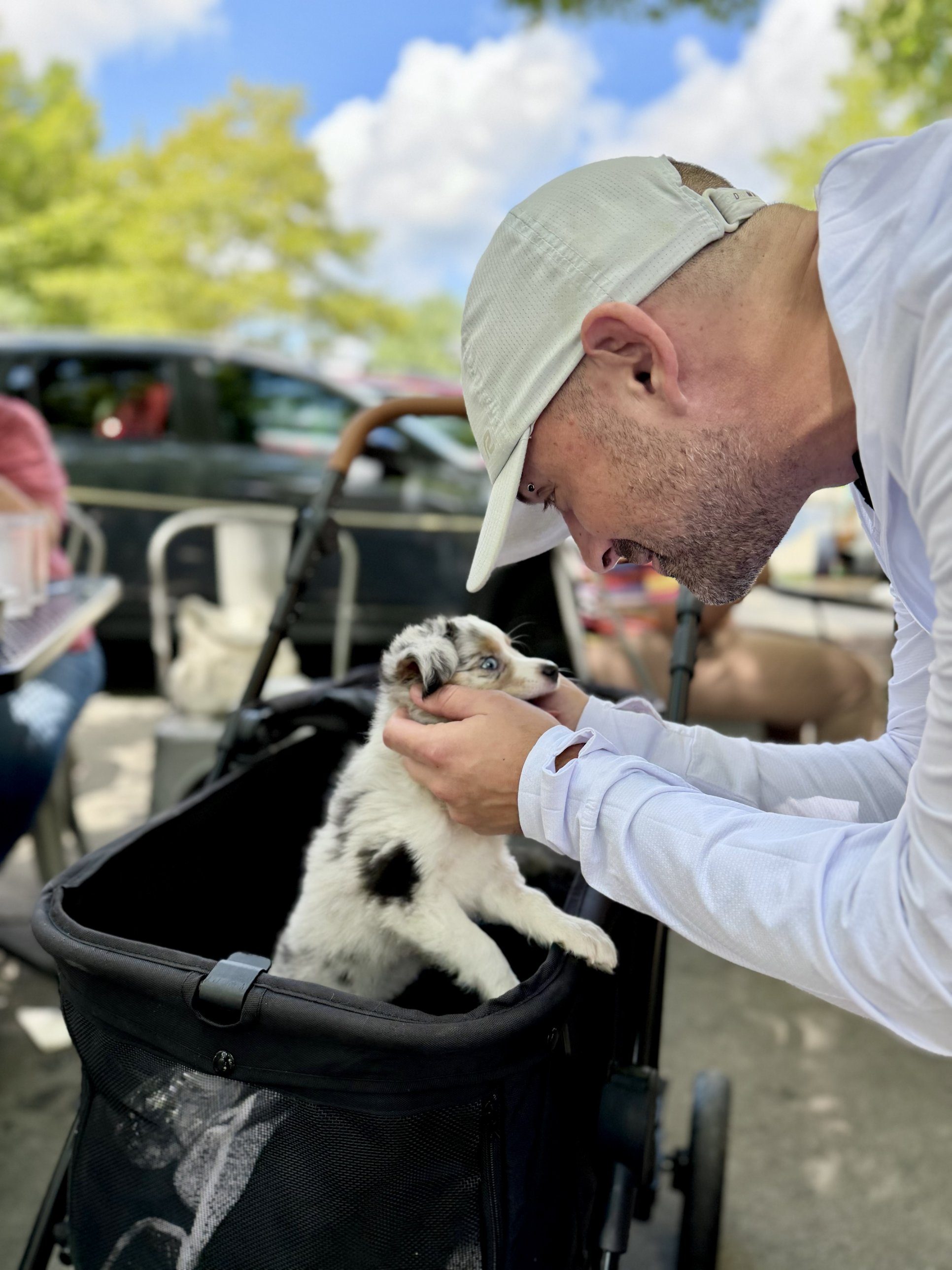 Spencer with a dog